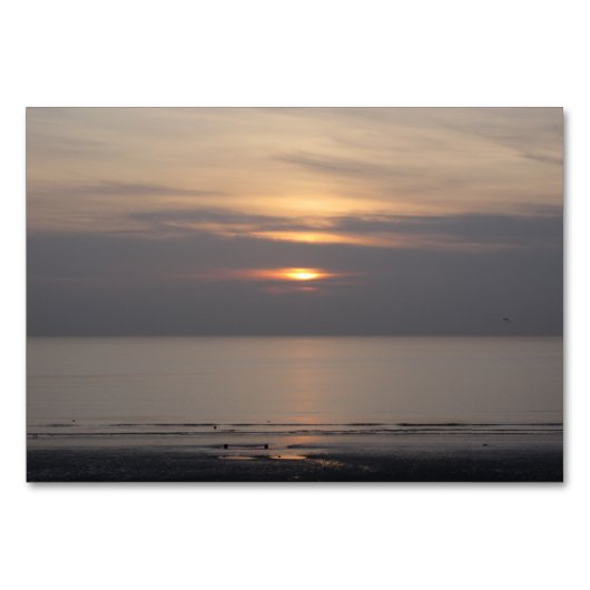 Sonnenuntergang in Blackpool Tischnummer (Vorderseite)