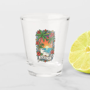 Sonnenuntergang in Boracay Philippinen Schnapsglas