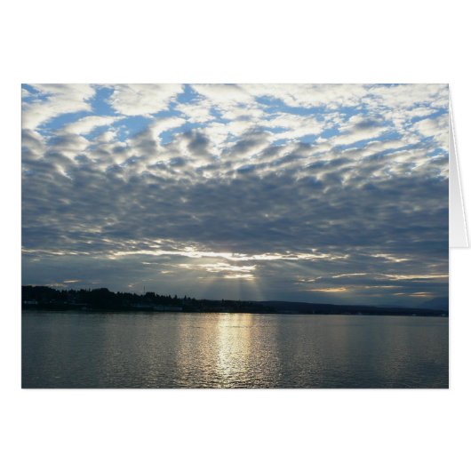 Sonnenuntergang in British Columbia Canadian Seasc (Vorderseite (Horizontal))