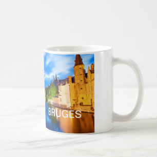 Sonnenuntergang in Brügge. Belgien Kaffeetasse