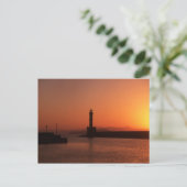 Sonnenuntergang in Chania Postkarte (Stehend Vorderseite)