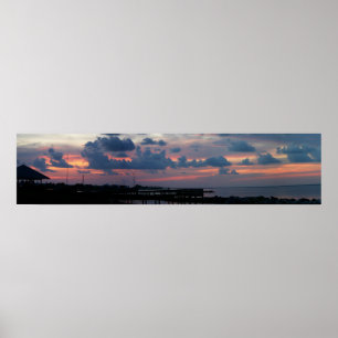 Sonnenuntergang in Dauphin-Insel Poster