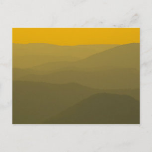 Sonnenuntergang in den Alleghenies, West Virginia Postkarte