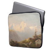 Sonnenuntergang in den Bergen - Carl Lafite Laptopschutzhülle (Vorderseite Links)