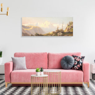 Sonnenuntergang in den Bergen - Carl Lafite Leinwanddruck