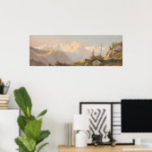 Sonnenuntergang in den Bergen Carl Lafite Poster (Heimbüro)