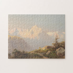 Sonnenuntergang in den Bergen - Carl Lafite Puzzle