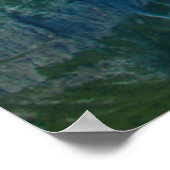 Sonnenuntergang in den Bergen Poster (Ecke)