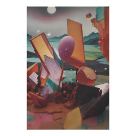 Sonnenuntergang in den Candy Lands - Ken Gage Art Poster