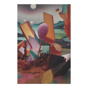 Sonnenuntergang in den Candy Lands - Ken Gage Art Poster