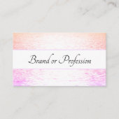 Sonnenuntergang in den hellen Pastellfarben des Oz Visitenkarte (Vorderseite)