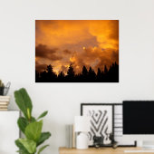 Sonnenuntergang in den Sierras - Drucken Poster (Heimbüro)