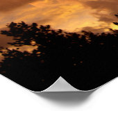 Sonnenuntergang in den Sierras Poster (Ecke)