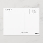 Sonnenuntergang in den Sierras - Postkarte (Rückseite)