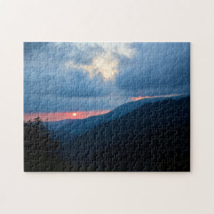 Sonnenuntergang in den Smoky-Bergen - 11x14 Puzzle