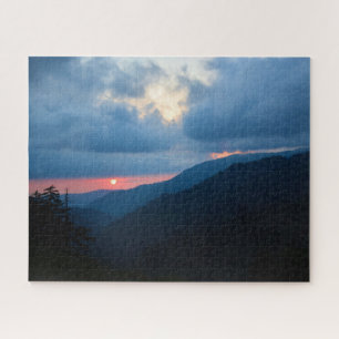 Sonnenuntergang in den Smoky-Bergen - 16x20 Puzzle