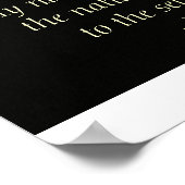 Sonnenuntergang in den Voralpen Poster (Ecke)