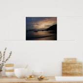 Sonnenuntergang in der britischen Jungfrau Islands Poster (Küche)