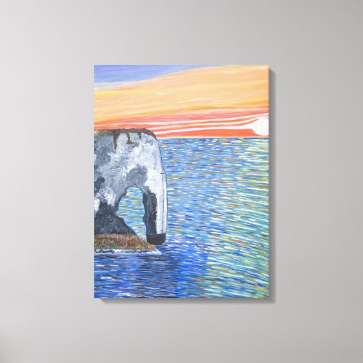 Sonnenuntergang in der französischen Leinwand (Vorderseite)