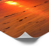 Sonnenuntergang in der Irischen See Poster (Ecke)