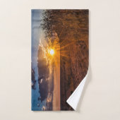 Sonnenuntergang in der Kalahari-Wüste, Namibia Badhandtuch Set (Handtuch)