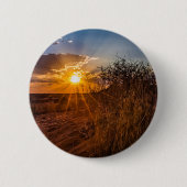Sonnenuntergang in der Kalahari-Wüste, Namibia Button (Vorderseite)