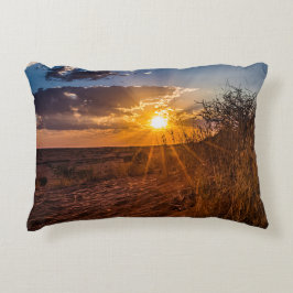 Sonnenuntergang in der Kalahari-Wüste, Namibia Dekokissen