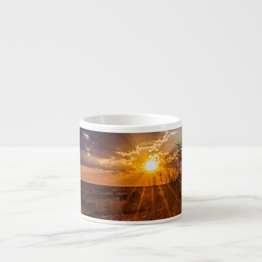 Sonnenuntergang in der Kalahari-Wüste, Namibia Espressotasse (Vorderseite)
