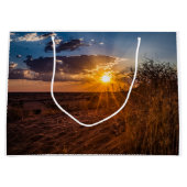 Sonnenuntergang in der Kalahari-Wüste, Namibia Große Geschenktüte (Vorderseite)