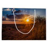 Sonnenuntergang in der Kalahari-Wüste, Namibia Große Geschenktüte (Rückseite)