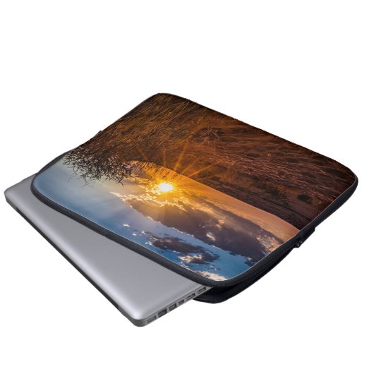 Sonnenuntergang in der Kalahari-Wüste, Namibia Laptopschutzhülle (Vorne Knopf)