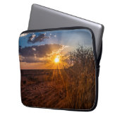 Sonnenuntergang in der Kalahari-Wüste, Namibia Laptopschutzhülle (Vorderseite Links)