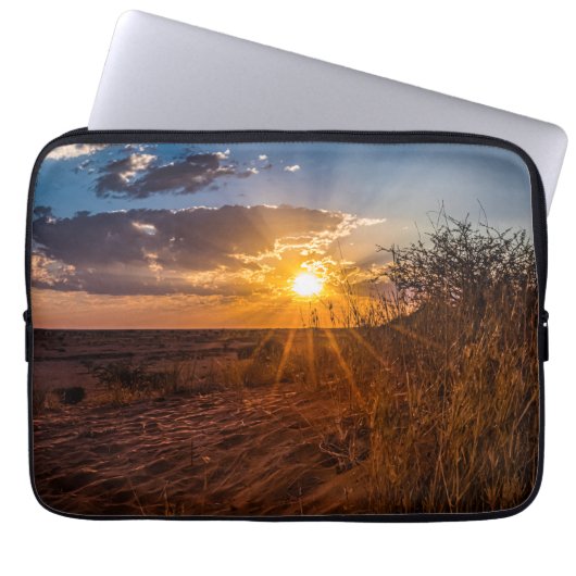 Sonnenuntergang in der Kalahari-Wüste, Namibia Laptopschutzhülle (Vorderseite)