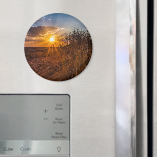Sonnenuntergang in der Kalahari-Wüste, Namibia Magnet