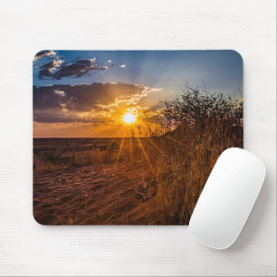 Sonnenuntergang in der Kalahari-Wüste, Namibia Mousepad
