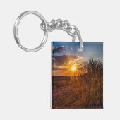Sonnenuntergang in der Kalahari-Wüste, Namibia Schlüsselanhänger (Vorderseite links)