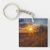 Sonnenuntergang in der Kalahari-Wüste, Namibia Schlüsselanhänger (Vorderseite)