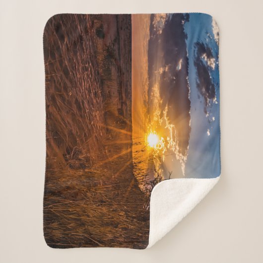 Sonnenuntergang in der Kalahari-Wüste, Namibia Sherpadecke (Vorderseite)