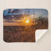 Sonnenuntergang in der Kalahari-Wüste, Namibia Sherpadecke (Vorderseite (Horizontal))