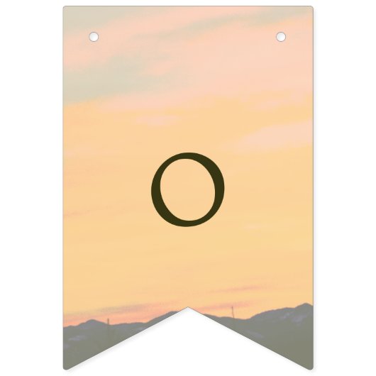 Sonnenuntergang in der Liebe Wimpelkette (Zweite Fahne)