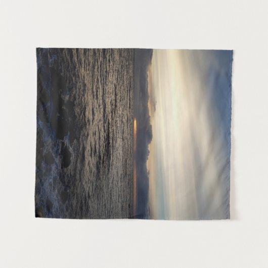 Sonnenuntergang in der Nordsee Wandteppich (Vorderseite (Horizontal))