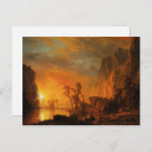 Sonnenuntergang in der Rockies Postkarte (Vorne/Hinten)