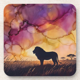 Sonnenuntergang in der Savanne Getränkeuntersetzer