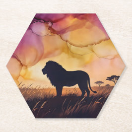 Sonnenuntergang in der Savanne Untersetzer