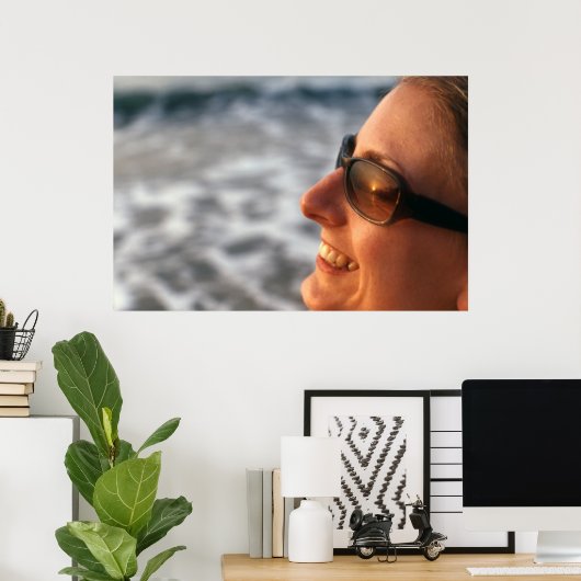 Sonnenuntergang in der Sonnenbrille in Gambia Poster (Heimbüro)