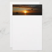 Sonnenuntergang in der tropischen Seenlandschaft S Briefpapier (Vorne/Hinten)