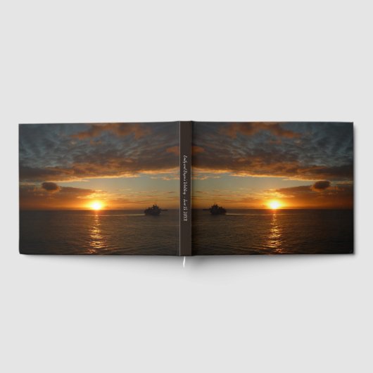 Sonnenuntergang in der tropischen Seenlandschaft S Gästebuch (Voll)