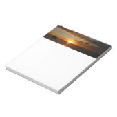 Sonnenuntergang in der tropischen Seenlandschaft S Notizblock (Rotiert)