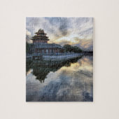 Sonnenuntergang in der Verbotenen Stadt Puzzle (Vertikal)