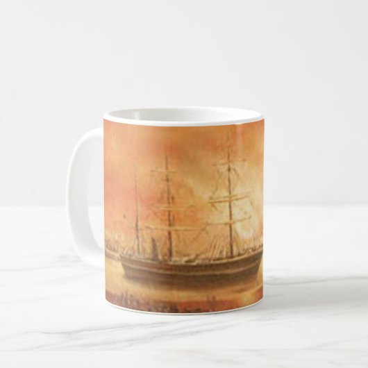 Sonnenuntergang in der Vergangenheit Kaffeetasse (Vorderseite Links)
